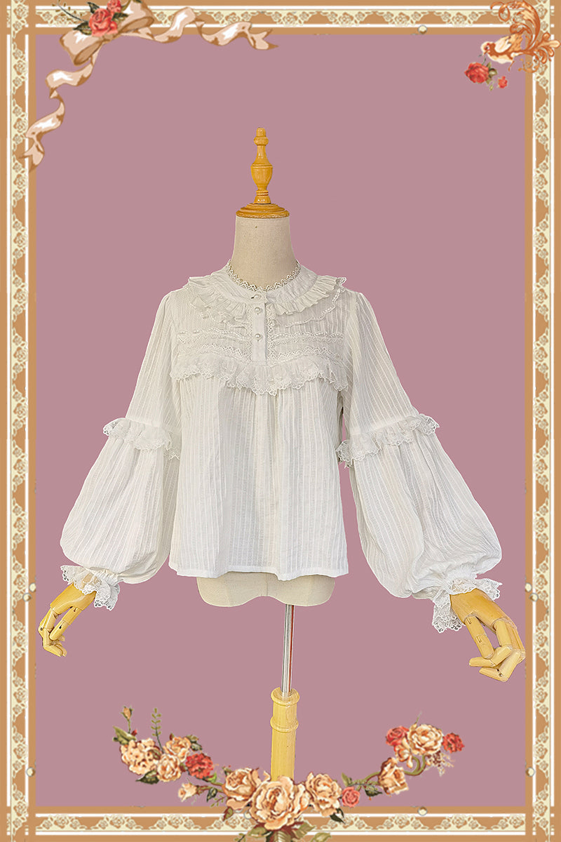 Infanta~Little Cotton Clouds~Sweet Cotton Lolita Blouse   