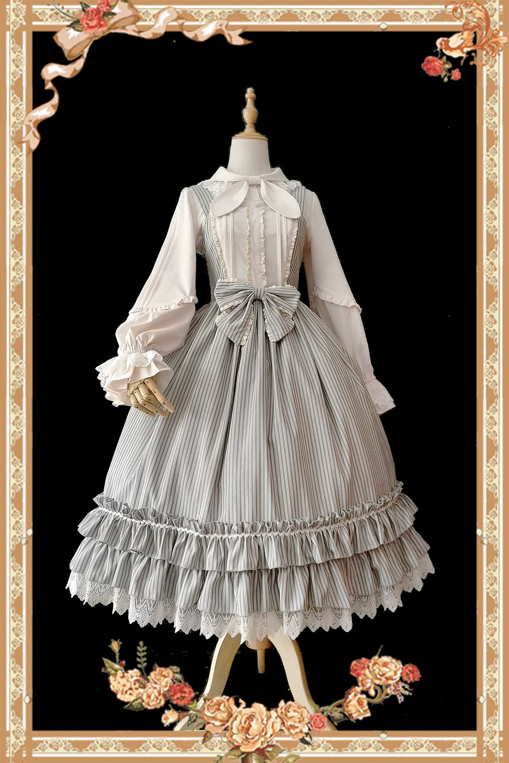 Infanta - Rabbit Ear Tie - Long Bishop Sleeves Lolita Blouse