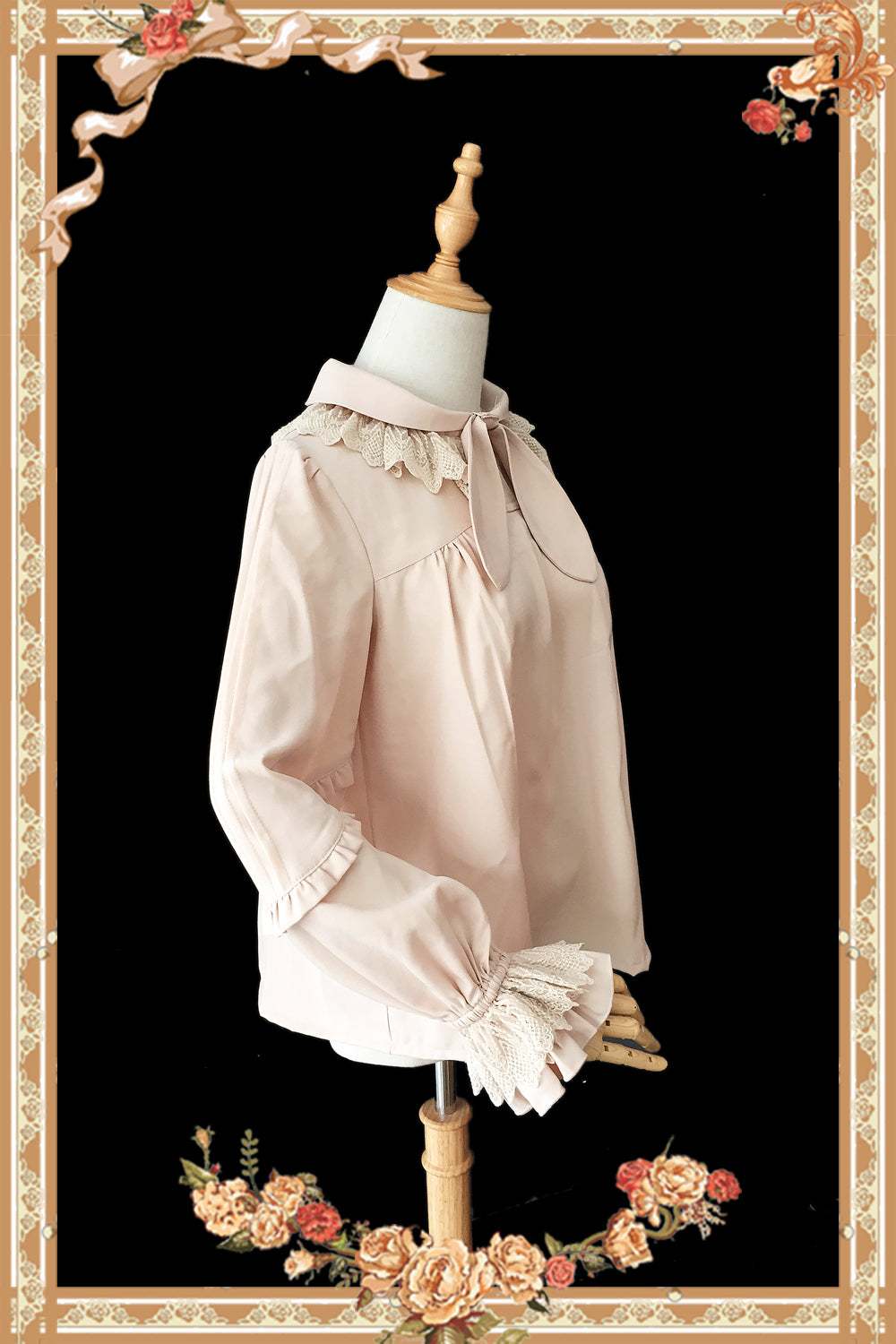 Infanta - Rabbit Ear Tie - Long Bishop Sleeves Lolita Blouse