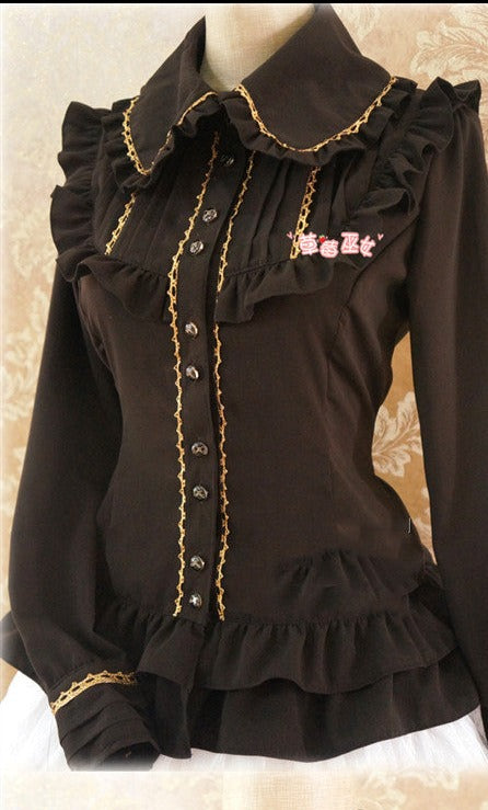 Strawberry Witch~Isabella~Corset Lacing Lolita Blouse   