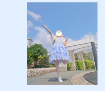 Sakurada Fawn~Plus Size Lolita Jumper Dress Plaid Sweet JSK   