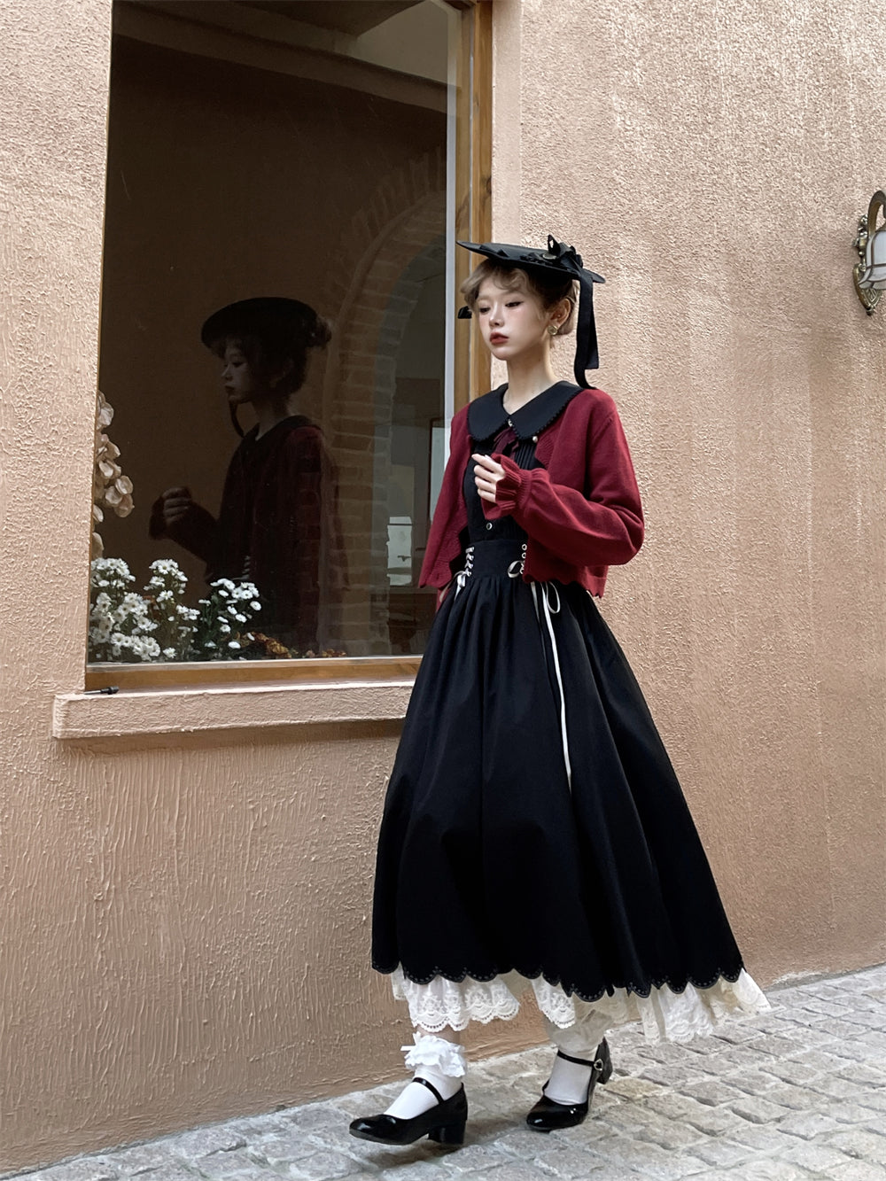 EESSILY~Countess's Autumn Tour~Retro Lolita Embroidery Long SK 8318:129560