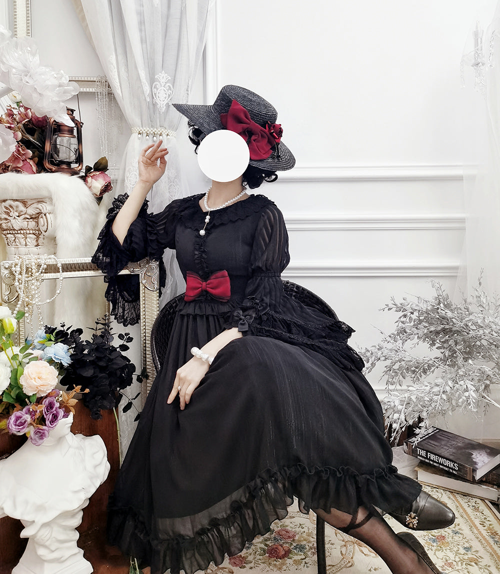 Miss point~Rhine Riverside~French Vintage Chiffon Lolita JSK 1802:45661