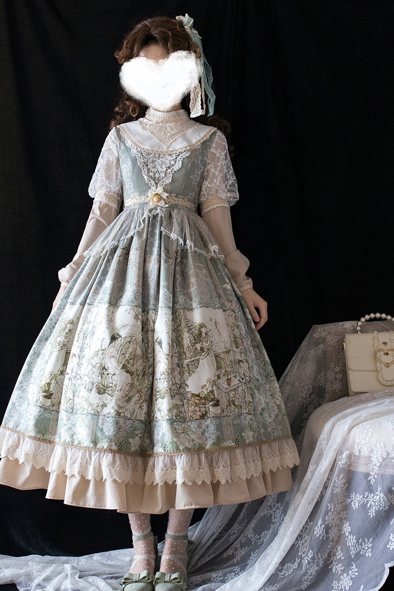 Cat-Romance~A Twilight Feast~Vintage Casual Lolita Summer OP   