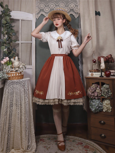 Eessily Verse~Spring Picnic~Embroidered Han Lolita Suits   