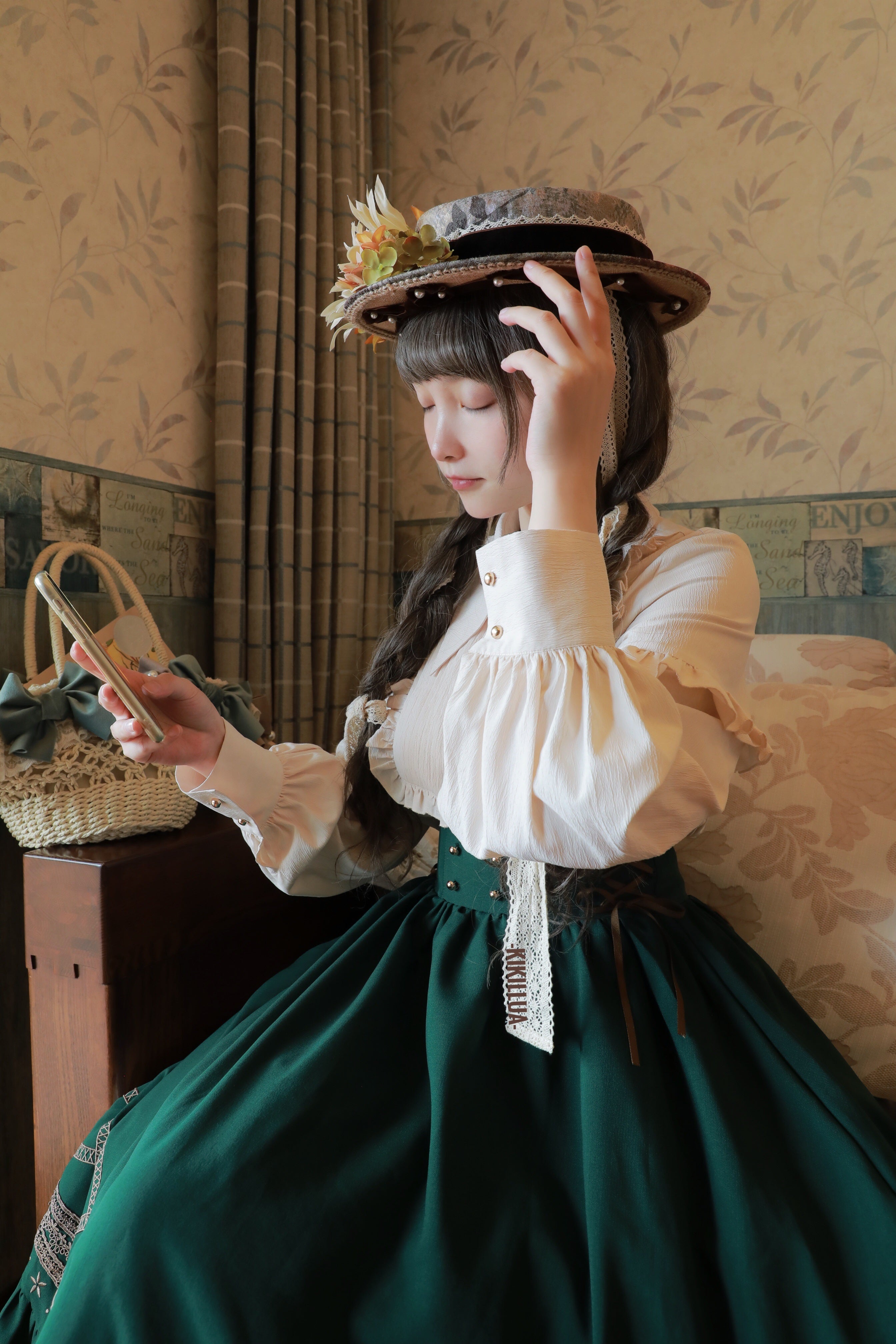 Yuan Su - Elegant Solid Color Lolita SK