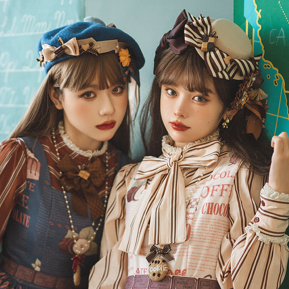 Miss Point - Chocolate Daily Lolita Bow KC Brooch