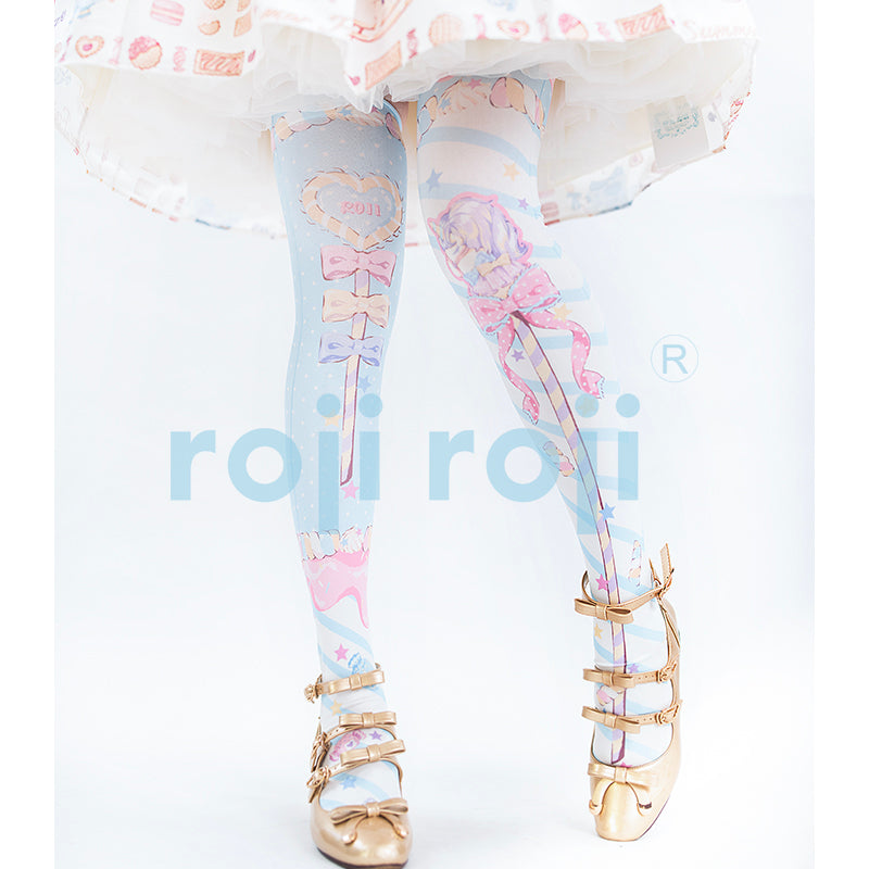 Roji roji~Holy Mace Fairy Kei Lolita Tights   