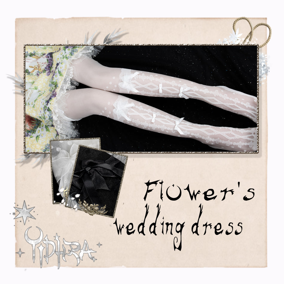 Yidhra~Sweet Lolita Black and White Summer Pantyhose 2470:36203