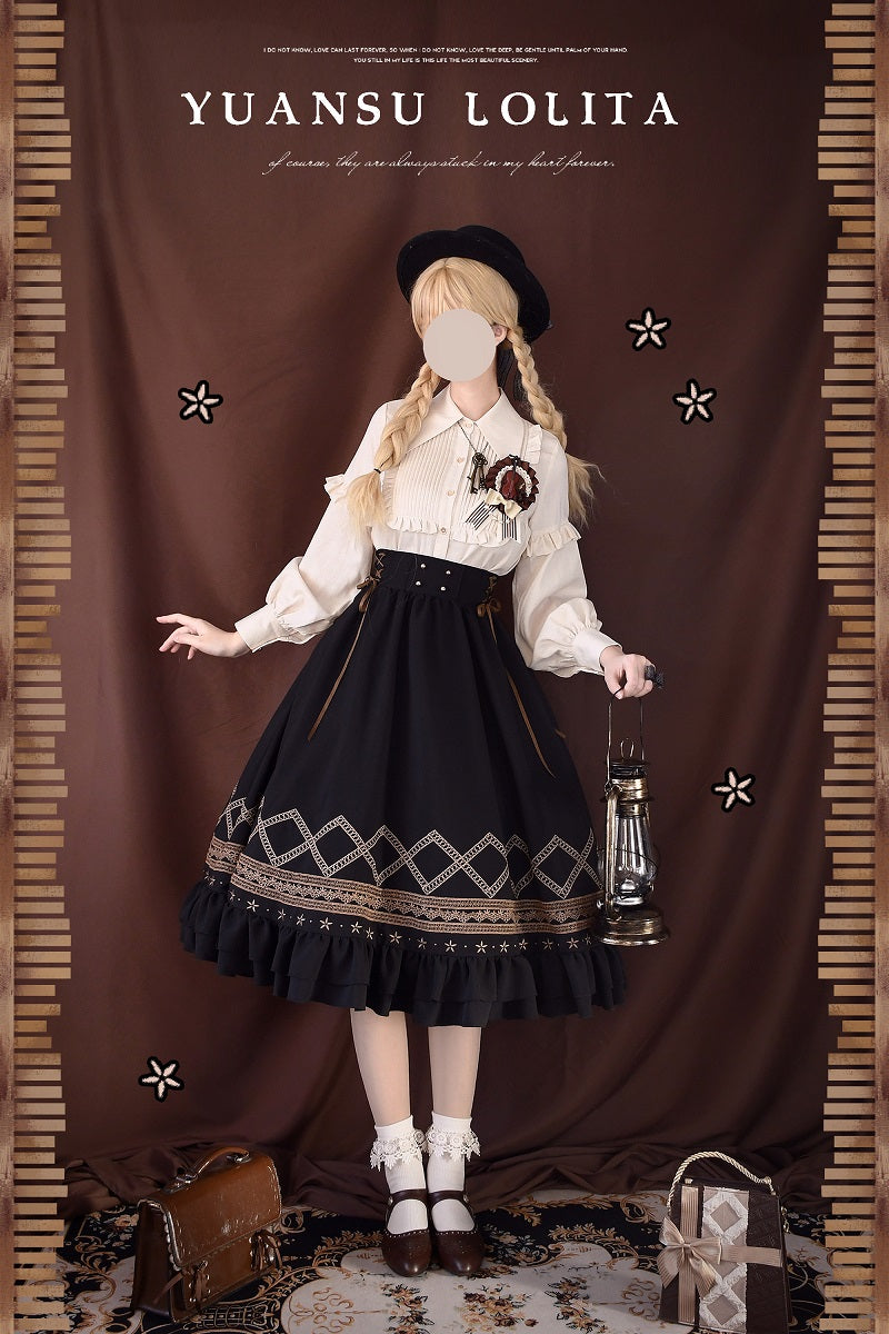 Yuan Su - Elegant Solid Color Lolita SK