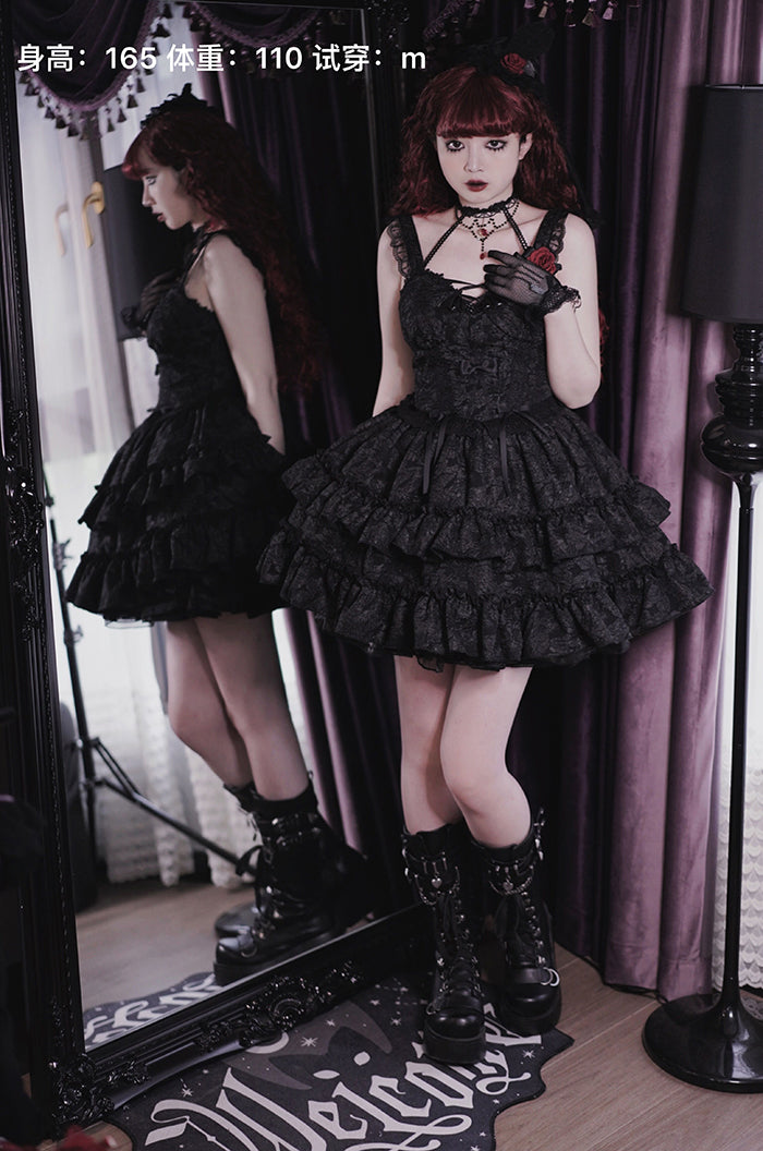 Alice Girl~Bloody Rose~Gothic Lolita Dress JSK Set   