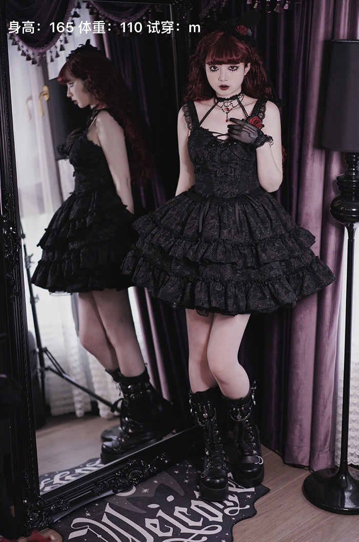 Gothic Lolita Dress Solid Color JSK Multiple Color Dress – 42Lolita