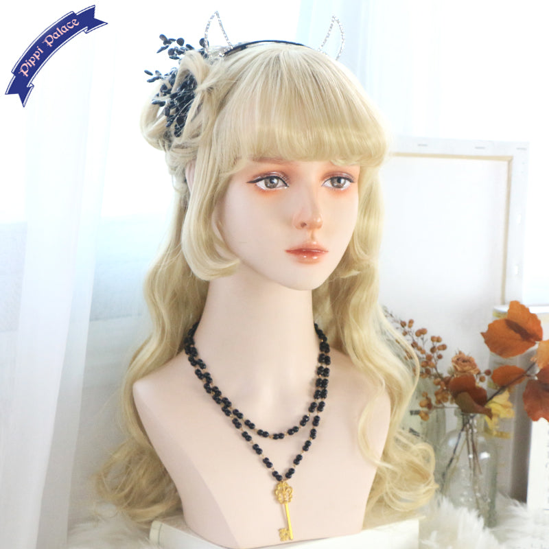PippiPalace~Shepherd Girl~Long Wavy Gold Curl LolitaWig   