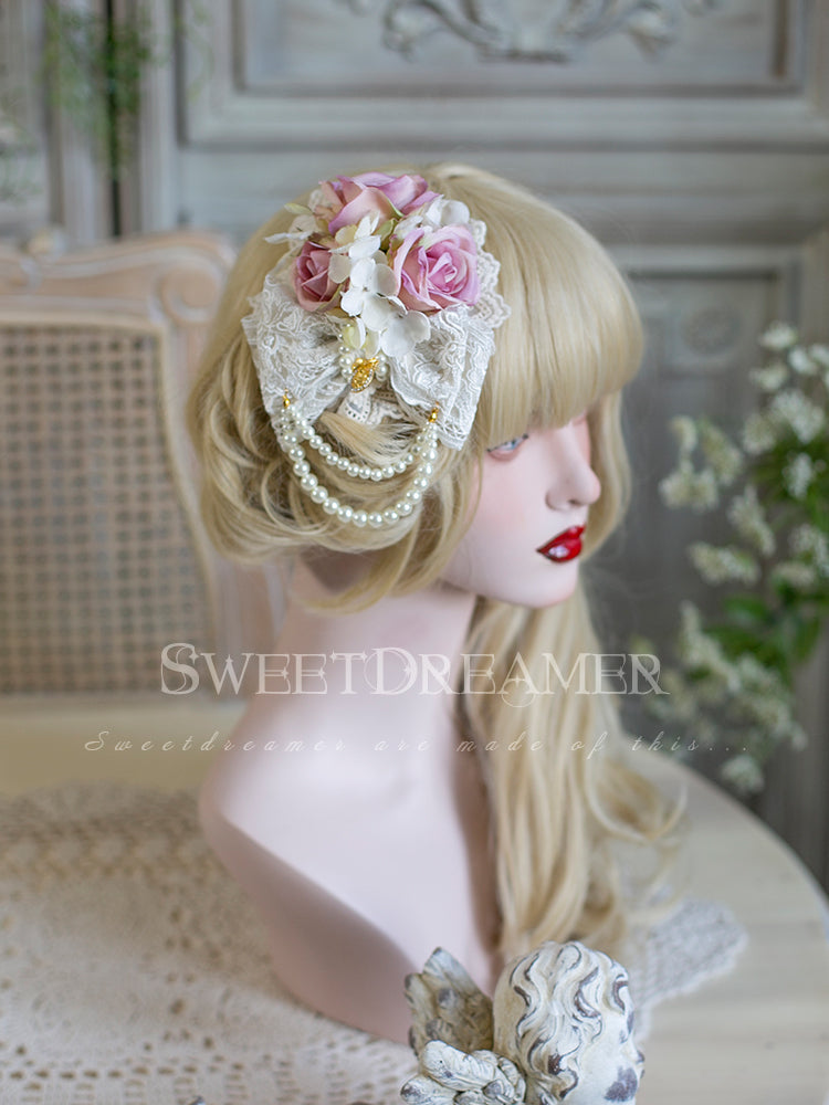 SweetDreamer～Sweet Lolita Hairpins～Flower Pearl Hairpins   