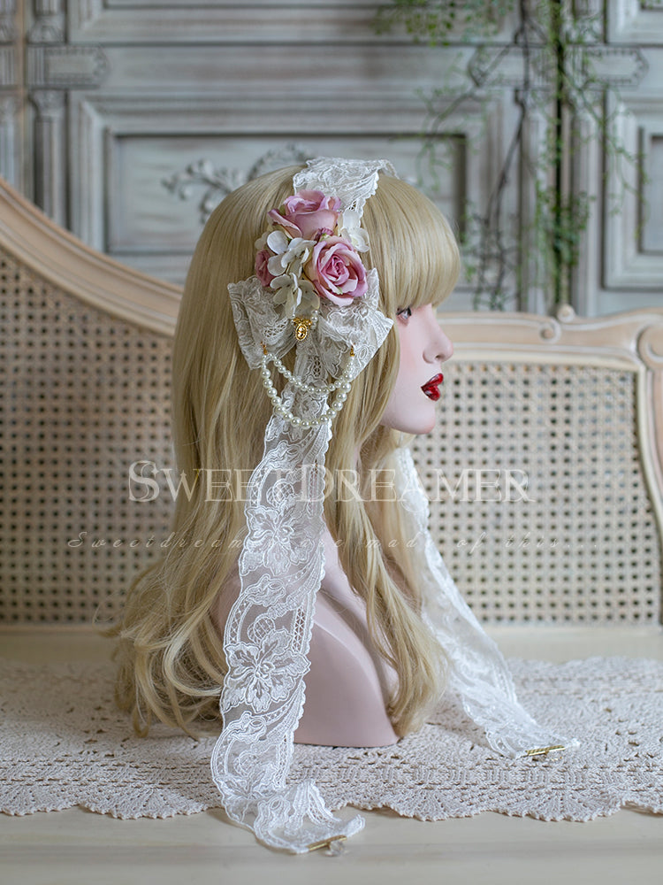 SweetDreamer～Sweet Lolita Hairpins～Flower Pearl Hairpins   