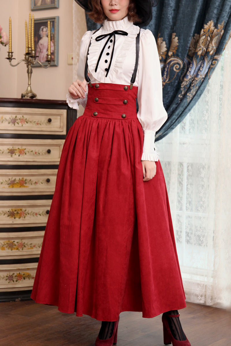 Lace Garden - Magic Academy - Retro Elegant Lolita Blouse and Skirt Set