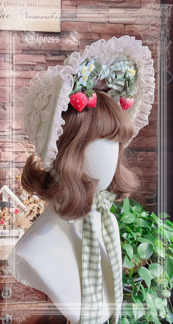 Elpress L~Country Lolita Strawberry BNT KC Choker Accessory   