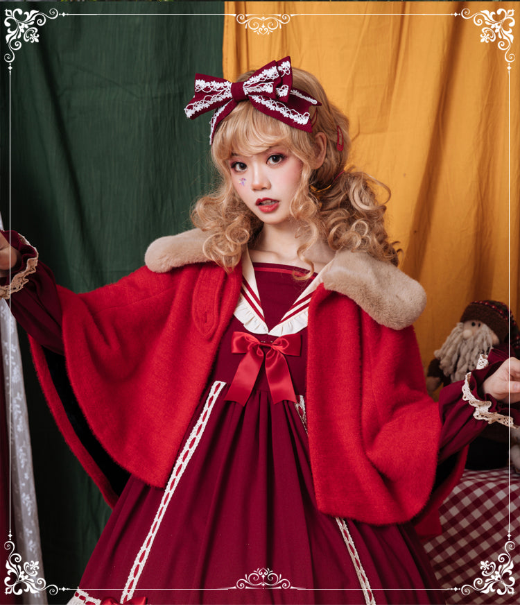 Eieyomi~Miss Betty~Lolita Autumn and Winter Wool Cape   