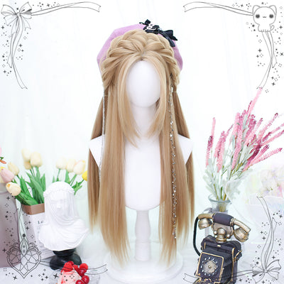 Dalao Home~Whisper~Long Curtain Bangs Shape Face Lolita Wig   