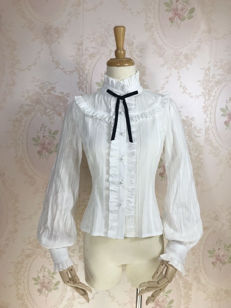 Yilia - Korean Fashion Cotton Lolita Blouse