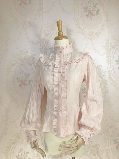 Yilia~Korean Fashion Cotton Lolita Blouse   