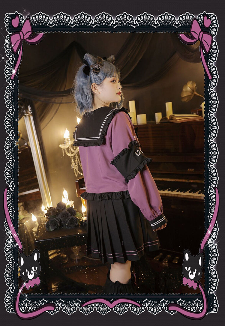 Yingtang - Plus Size Lolita Dress Gothic Lolita JK Dress Set