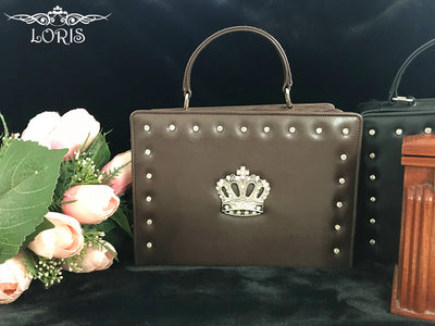 Loris - Gothic Lolita Handbag Crown Bag dark brown (light)