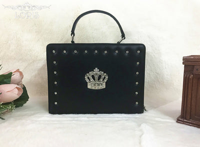 Loris~Gothic Lolita Handbag Crown Bag balck (light)  