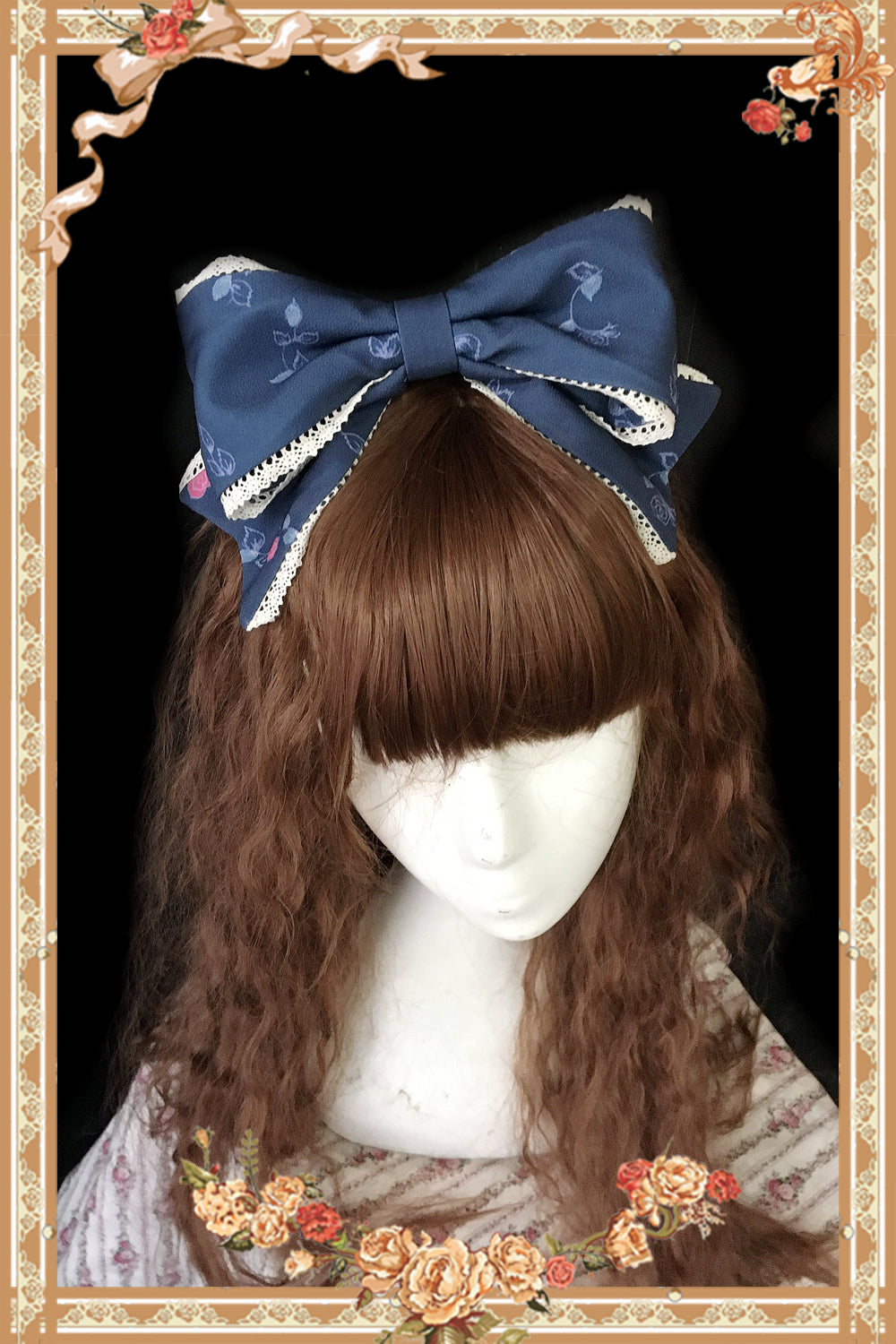 Infanta~Sweet Lolita KC Multicolors free size (rapunzel) navy blue 