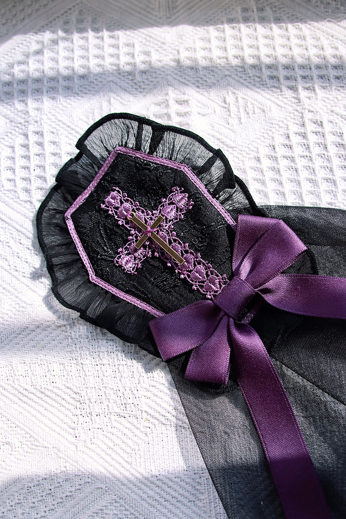 Alice Girl - Cross Maiden - Gothic Lolita Hair Clips Veil Headbow