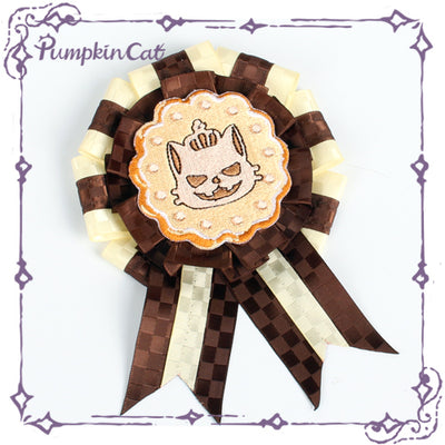 Pumpkin Cat~Chocolate Cookies~Lolita Accessories free size badge 