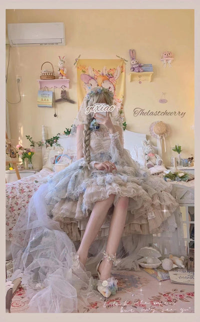 YourHighness~Wedding Lolita Lace JSK Dress   