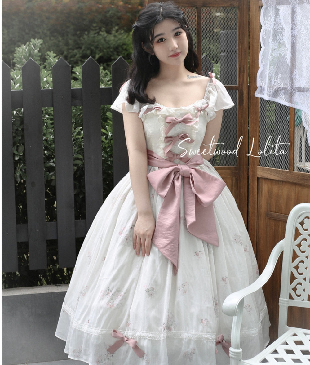 (Buyforme) Sweet Wood~Elegant Floral Sweet Lolita OP Corset Accessory