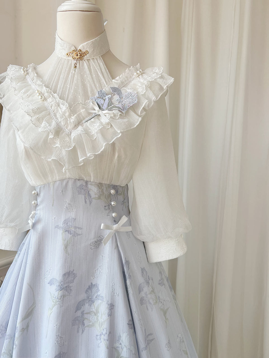 Cornfield Lolita~Iris Dream~Elegant Lolita Dress Short Sleeve OP   