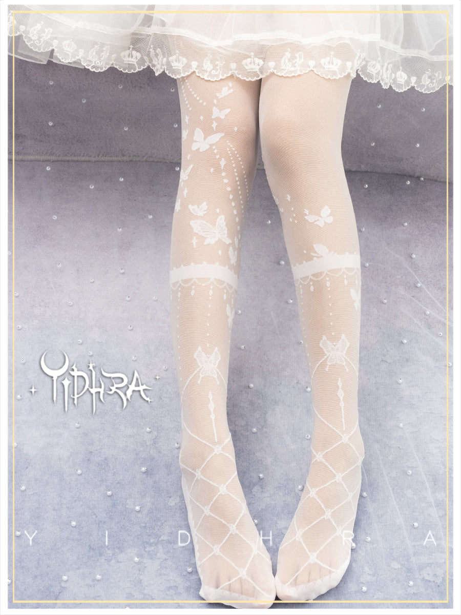 Yidhra~Wedding Night Butterfly~Kawaii Lolita Summer Tights   