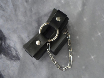Strange Sugar - Gothic Lolita black Alloy Clip With Chains option #2