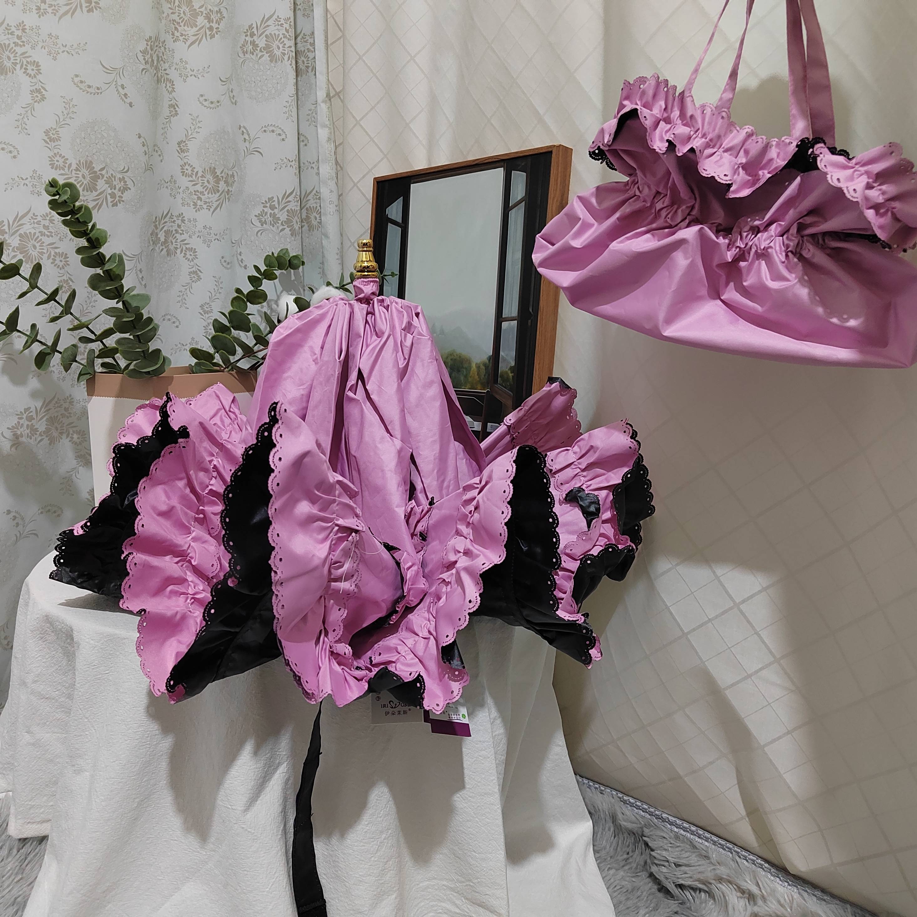 Foldable Flounce Princess Lolita Parasol
