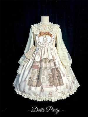 (Buy for me) Dolls Party~Dream Clothing Store~Kawaii Doll Lolita Jumper Dress S beige JSK 