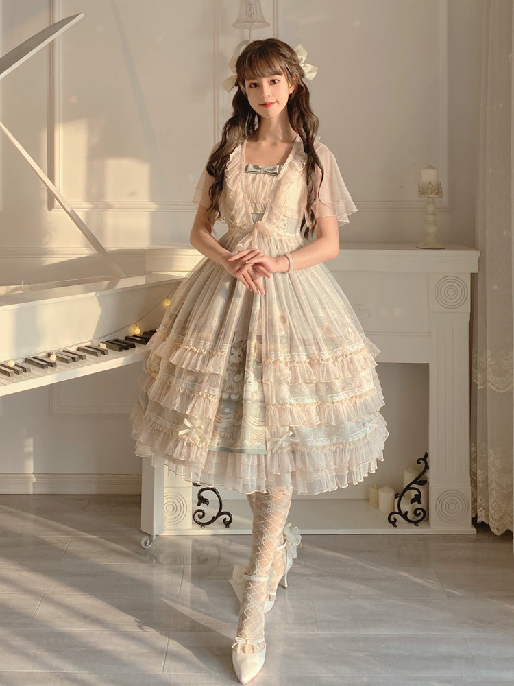 Your Princess~Sunflower~ Elegant Lolita JSK Dress S gauze cover 