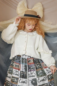 MIST~Small Ointment~Sweet Lolita Thick Sweater Coat Puff Sleeve
