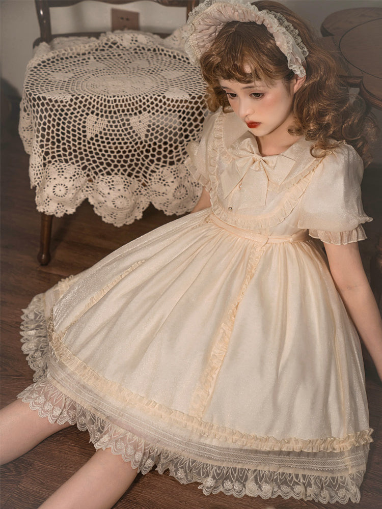Your Princess~Kawaii Lolita Princess Puff Sleeve Dress   