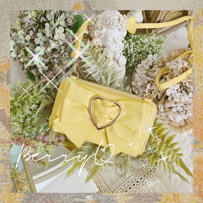 BerryQ~COCO~Sweet Lolita Handbags Multicolors Bows light yellow  