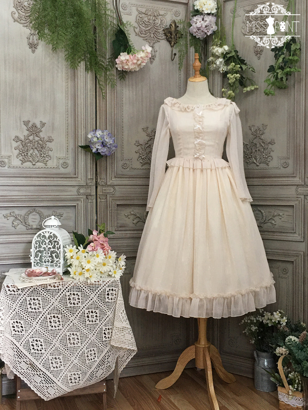 Miss point~Rhine Riverside~French Vintage Chiffon Lolita JSK 1802:45723