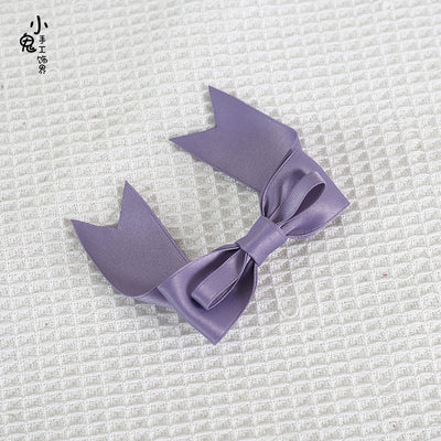 Xiaogui~Kawaii J-fashion Lolita Bow Clip smoke purple  
