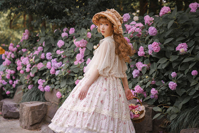 Miss Point~Woody Rose~Elegant Retro Lolita Blouse   