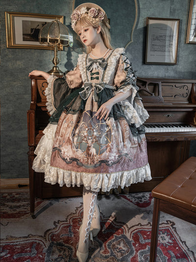 Your Princess~Deer Carol~Classic Lolita Princess OP Dress   