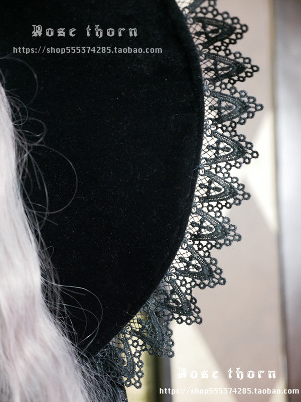 Rose Thorn~Holy Cross~12 Colors Lolita Halloween Witch Hat 2922:31223