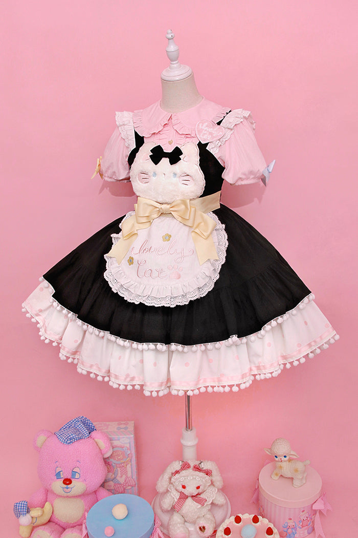 Alice Girl~Kawaii Lolita JSK Dress~Candy Cat Jumper Skirt   