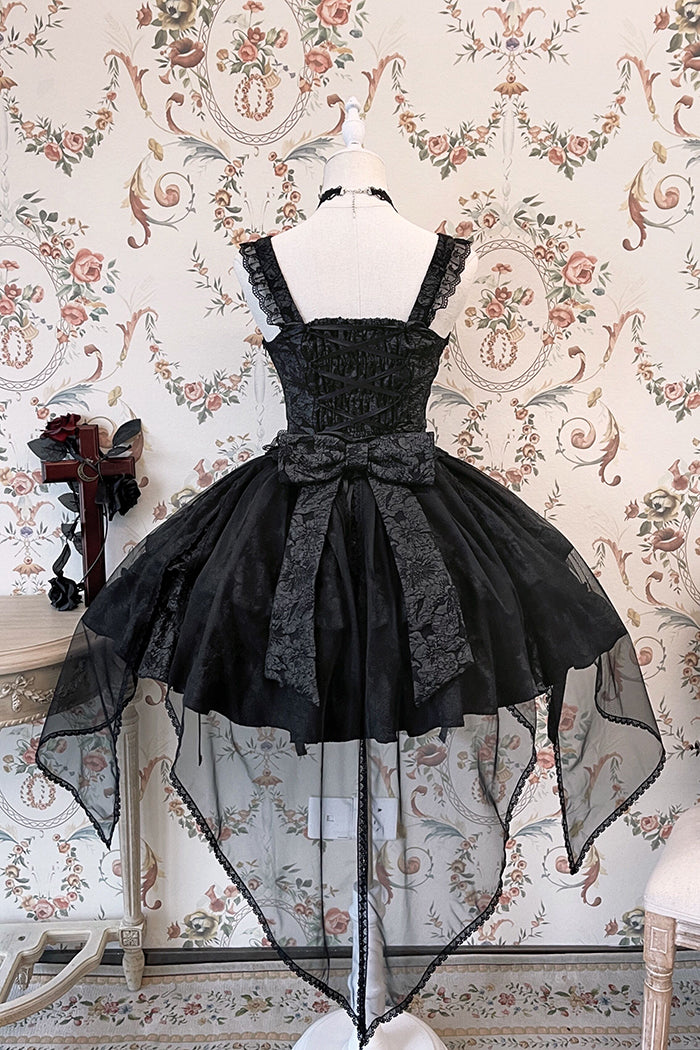 Alice Girl~Gothic Lolita SK Set~Blood Rose Skirt and Corset   