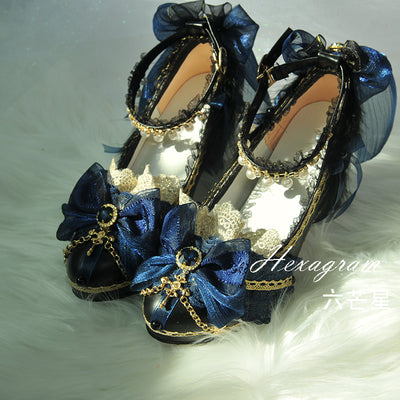 Hexagram~Versailles~Wedding Lolita Shoes High Heels   